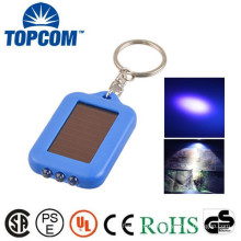 Solar Power Rechargeable UV Light Torch Keychain